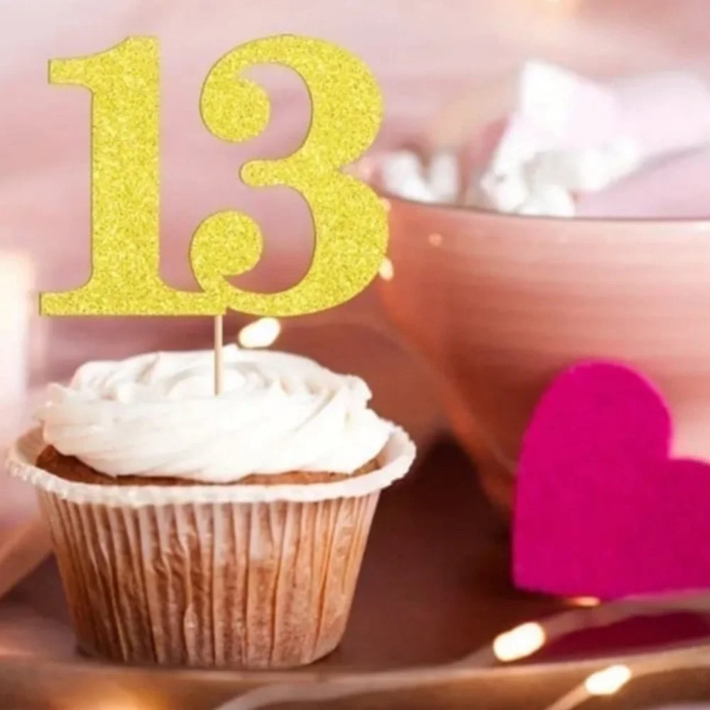 🎈Teen Birthday Cupcake Toppers